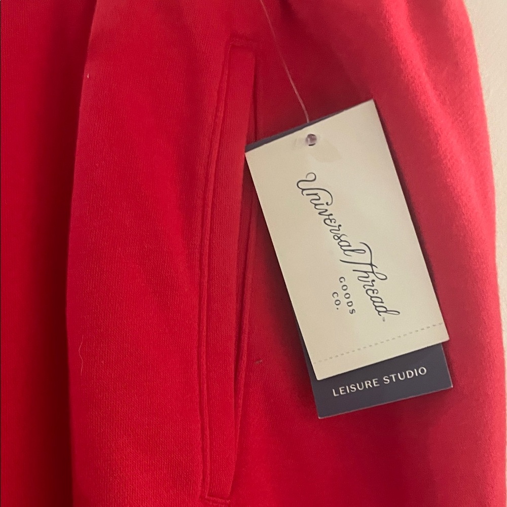 Universal Thread Red Joggers with White Script - Picture 5 of 7